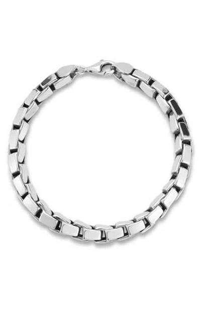 Yield Of Men Box Chain Bracelet In Metallic