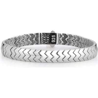 Yield Of Men Chevron Chain Bracelet In Silver