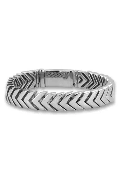 Yield Of Men Chevron Link Bracelet In Metallic