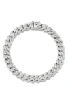 Yield Of Men Curb Chain Bracelet In Silver