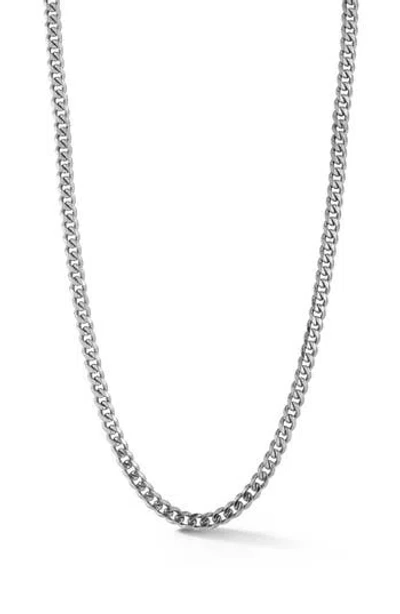 Yield Of Men Curb Chain Necklace In Metallic