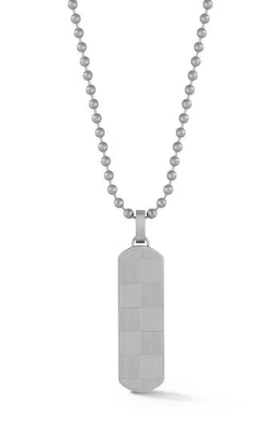 Yield Of Men Dog Tag Necklace In Metallic
