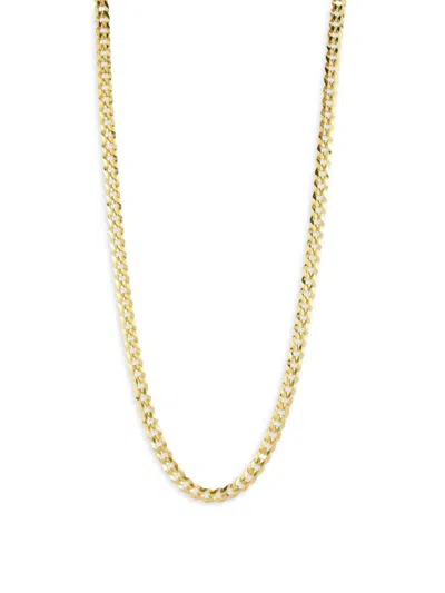 Yield Of Men Men's 18k Yellow Gold Vermeil 24" Curb Chain Necklace