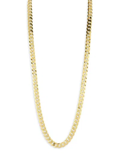 Yield Of Men Men's 18k Yellow Gold Vermeil Curb Chain Necklace