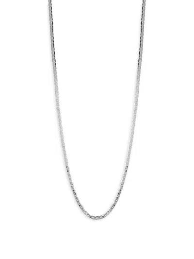 Yield Of Men Men's Rhodium Plated Sterling Silver 24" Mariner Chain Necklace
