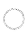 Yield Of Men Silver 7mm Mariner Chain Bracelet In Silver