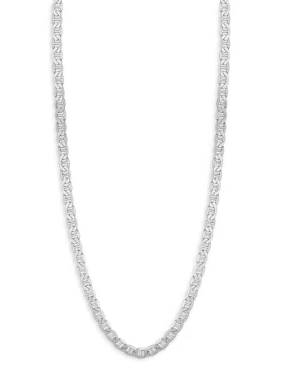 Yield Of Men Men's Rhodium Plated Sterling Silver Mariner Chain Necklace