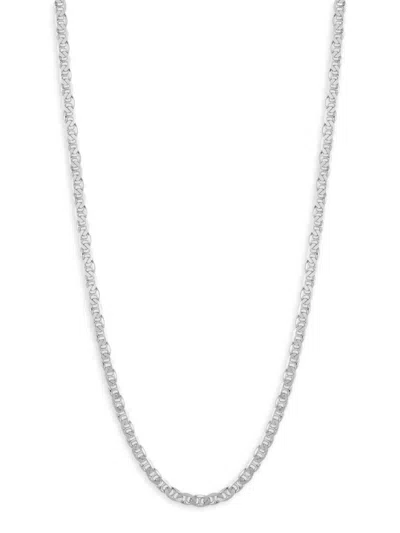 Yield Of Men Men's Rhodium Plated Sterling Silver Mariner Chain Necklace