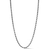 Yield Of Men Oxidized Sterling Silver Rope Necklace In Metallic