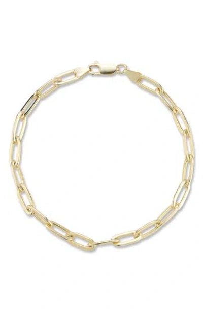 Yield Of Men Paper Clip Chain Bracelet In Gold