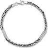 Yield Of Men Rhodium Plate Bracelet In Silver