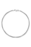 Yield Of Men Round Box Chain Bracelet In Silver