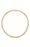 Yield Of Men Rounded Box Chain Bracelet In Gold