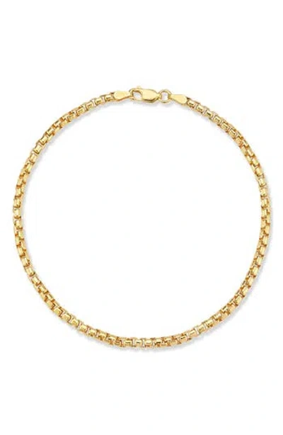 Yield Of Men Rounded Box Chain Bracelet In Gold