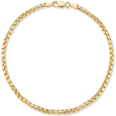 YIELD OF MEN ROUNDED BOX CHAIN BRACELET