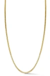 Yield Of Men Rounded Box Chain Necklace In Gold