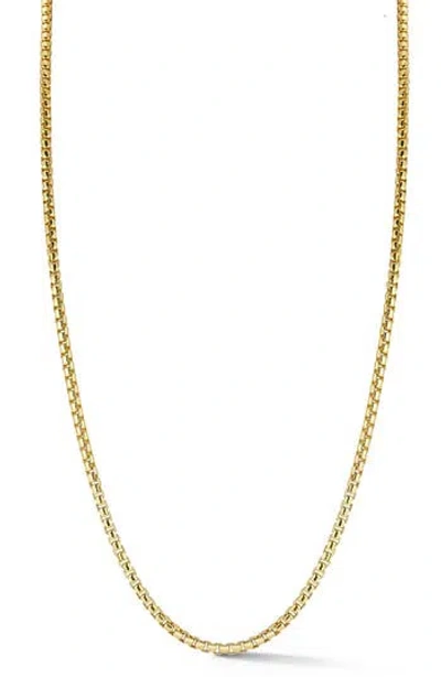 Yield Of Men Rounded Box Chain Necklace In Gold