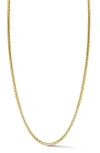 Yield Of Men Rounded Box Chain Necklace In Gray