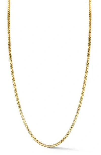 YIELD OF MEN ROUNDED BOX CHAIN NECKLACE