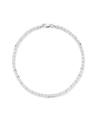 Yield Of Men Silver 3mm Mariner Link Chain Bracelet