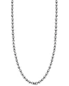 Yield Of Men Silver Ball Chain Necklace