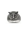 Yield Of Men Sterling Silver Owl Ring