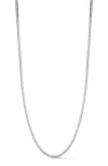 Yield Of Men Sterling Silver 4mm Mariner Chain Necklace In White