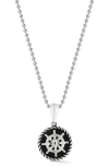 Yield Of Men Sterling Silver Anchor Pendant Necklace In Metallic