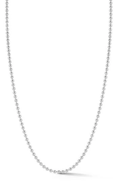 YIELD OF MEN STERLING SILVER BALL CHAIN NECKLACE