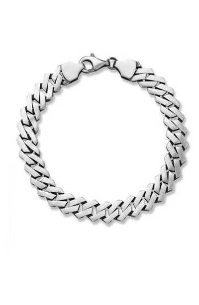 Yield Of Men Sterling Silver Chain Bracelet