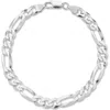 Yield Of Men Sterling Silver Figaro Link Bracelet In Metallic