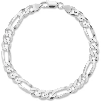 YIELD OF MEN STERLING SILVER FIGARO LINK BRACELET