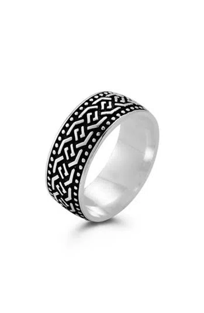 Yield Of Men Sterling Silver Filagree Ring