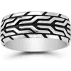 Yield Of Men Sterling Silver Ring In Silver