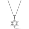Yield Of Men Sterling Silver Star Of David Pendant Necklace