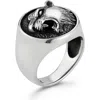 Yield Of Men Tiger Signet Ring In Metallic