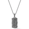 Yield Of Men Weave Pendant Necklace In Silver
