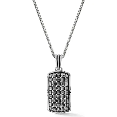 Yield Of Men Weave Pendant Necklace In Silver