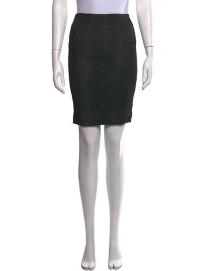 Pre-owned Yigal Azrouël Acetate Mini Skirt In Black