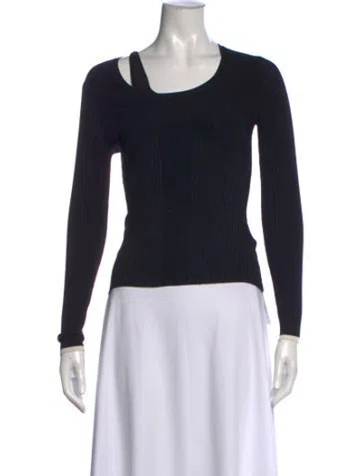 Pre-owned Yigal Azrouël Asymmetrical Sweater In Black