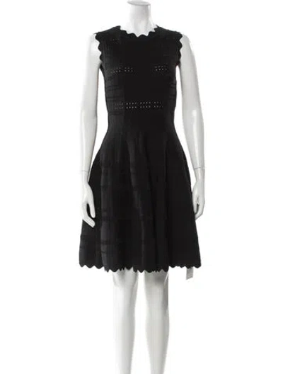 Pre-owned Yigal Azrouël Bateau Neckline Mini Dress In Gray