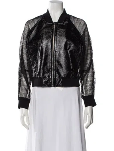 Pre-owned Yigal Azrouël Bomber Jacket In Black