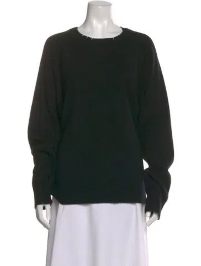 Pre-owned Yigal Azrouël Cashmere Crew Neck Sweater In Black