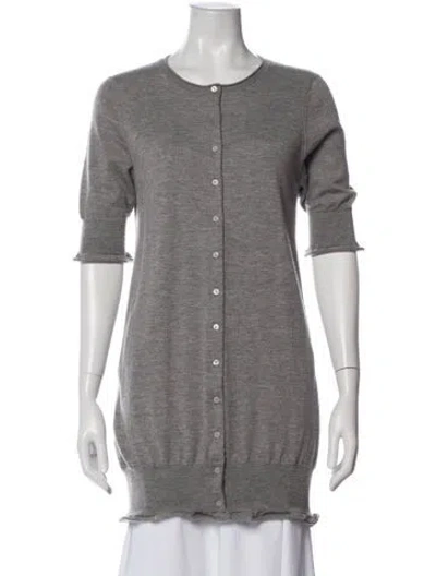 Pre-owned Yigal Azrouël Cashmere Crew Neck Sweater In Gray