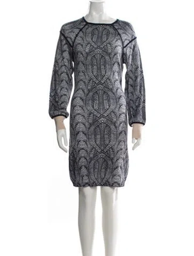 Pre-owned Yigal Azrouël Cashmere Knee-length Dress In Blue