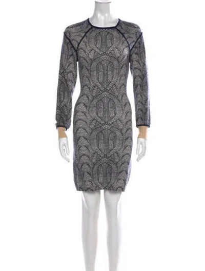 Pre-owned Yigal Azrouël Cashmere Knee-length Dress In Blue