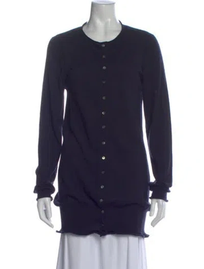 Pre-owned Yigal Azrouël Cashmere Scoop Neck Sweater In Blue