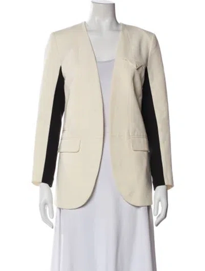 Pre-owned Yigal Azrouël Colorblock Pattern Blazer In Neutral