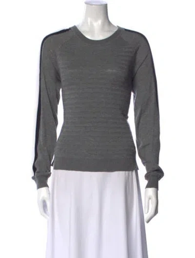 Pre-owned Yigal Azrouël Crew Neck Sweater In Gray