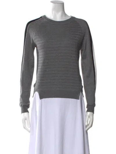 Pre-owned Yigal Azrouël Crew Neck Sweater In Grey